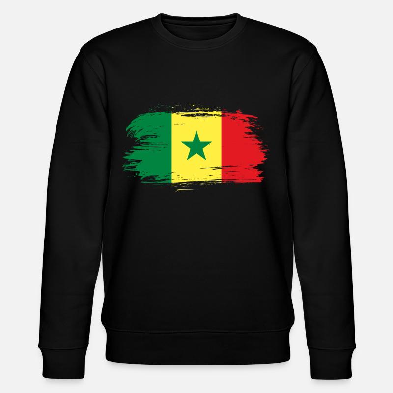 Drapeau drapeau sénégalais - Sweat bio CHANGER Stanley/Stella Unisexe - noir