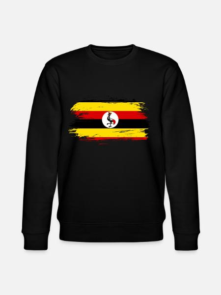 Uganda flag flag - Stanley/Stella CHANGER Unisex Organic Sweatshirt - black