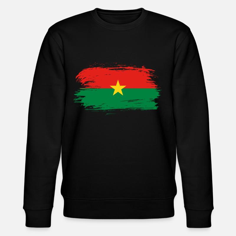 Drapeau du Burkina Faso drapeau - Sweat bio CHANGER Stanley/Stella Unisexe - noir