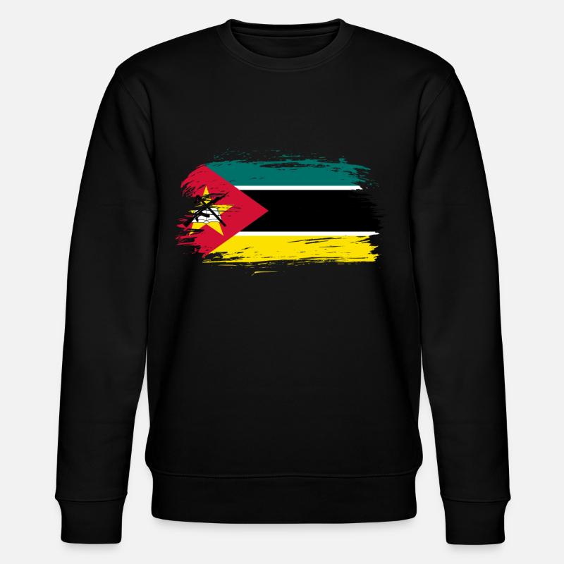 Drapeau de pavillon du Mozambique - Sweat bio CHANGER Stanley/Stella Unisexe - noir