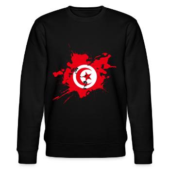 Tunisia - Stanley/Stella CHANGER Unisex Organic Sweatshirt - black - Front - Nik (191cm) & Marisol (170cm)