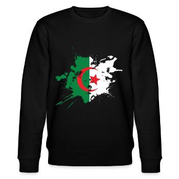 Algerien - Stanley/Stella Unisex Bio-Sweatshirt CHANGER  - Schwarz - Vorne - Nik (191cm) & Marisol (170cm)