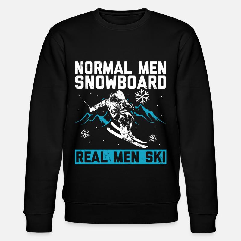 Skiing - Stanley/Stella CHANGER Unisex Organic Sweatshirt - black