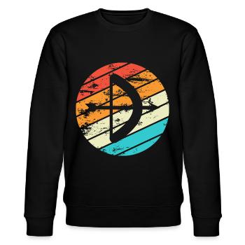 Archery Gift Saying Archery - Stanley/Stella CHANGER Unisex Organic Sweatshirt - black - Front - Nik (191cm) & Marisol (170cm)