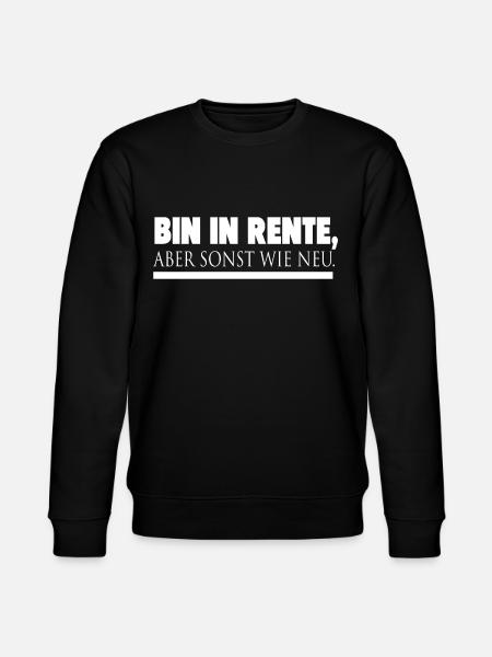 ich bin in Rente - Stanley/Stella Unisex Bio-Sweatshirt CHANGER - Schwarz