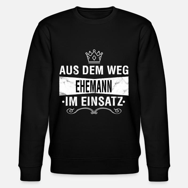 Ehemann - Stanley/Stella Unisex Bio-Sweatshirt CHANGER  - Schwarz