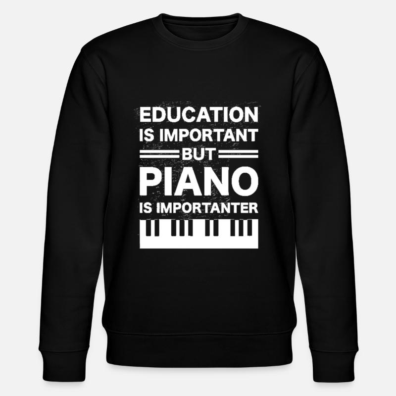 pianist - Stanley/Stella CHANGER Unisex Organic Sweatshirt - black