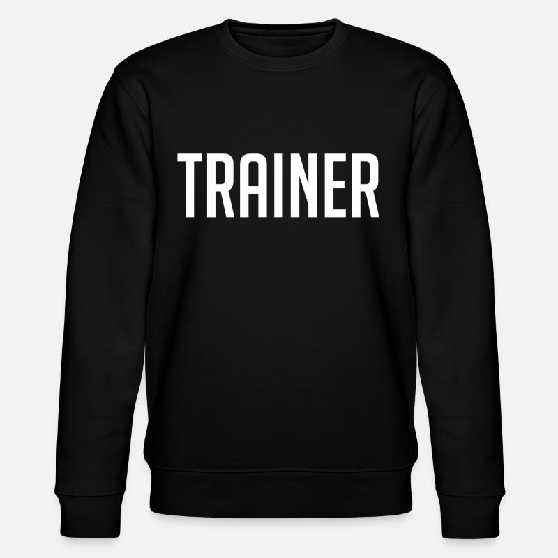 Trainer coach t-shirt - Stanley/Stella CHANGER Unisex Organic Sweatshirt - black