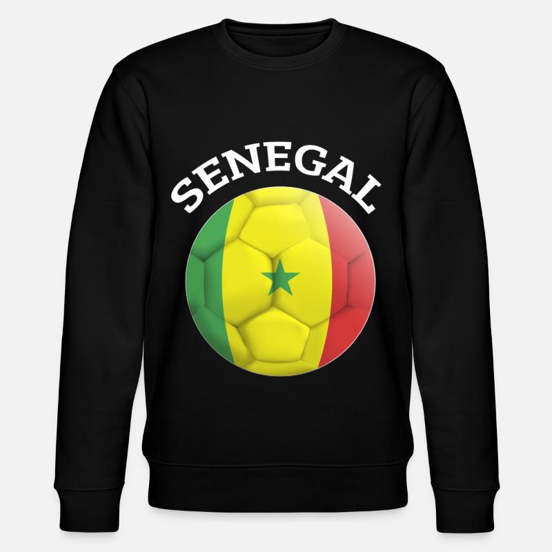 Senegal Africa Gift Idea - Stanley/Stella CHANGER Unisex Organic Sweatshirt - black