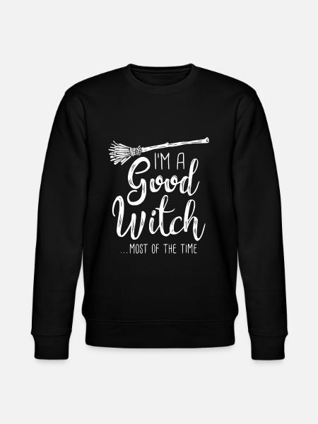Witch - Good Witch - Mostly - Dark - Stanley/Stella CHANGER Unisex Organic Sweatshirt - black