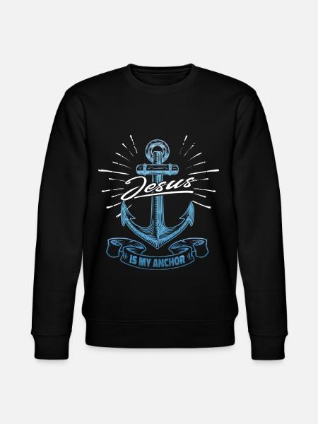 Jesus is my anchor - Stanley/Stella CHANGER Unisex Organic Sweatshirt - black