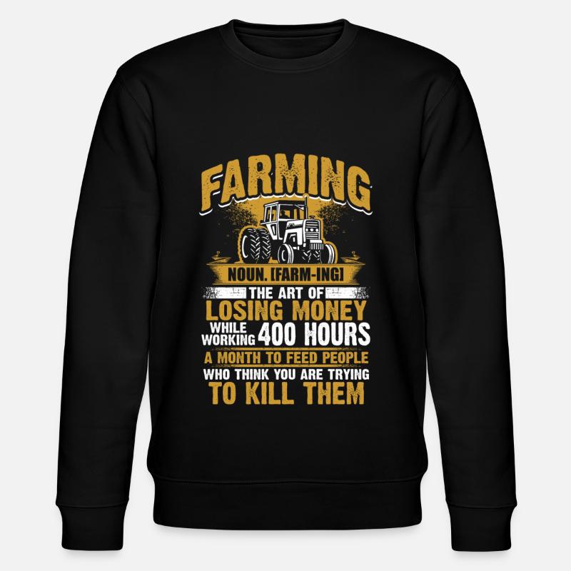 Farming - Farmer - Stanley/Stella Unisex Bio-Sweatshirt CHANGER  - Schwarz