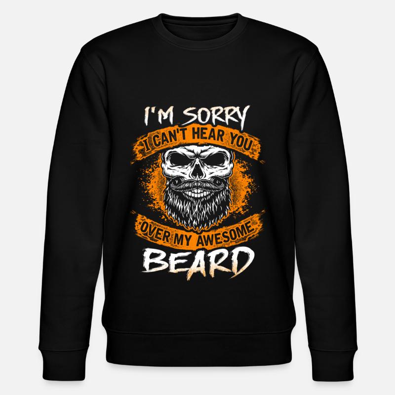 My awesome beard - EN - Stanley/Stella Unisex Bio-Sweatshirt CHANGER  - Schwarz
