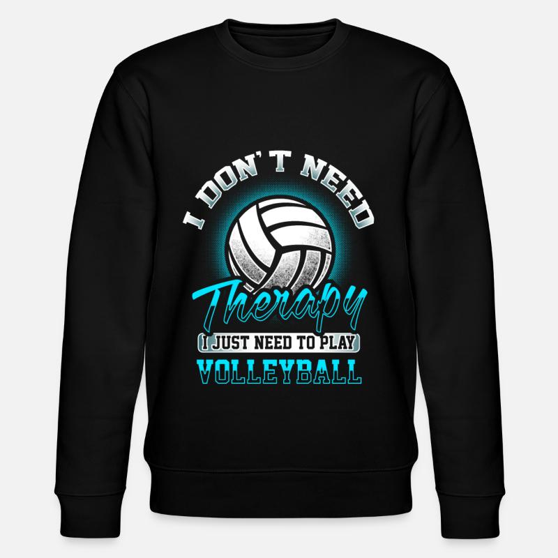 Volleyball - Therapy - Stanley/Stella CHANGER Unisex Organic Sweatshirt - black