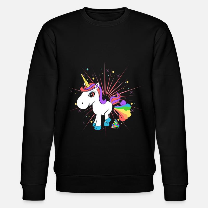Pupsendes Einhorn - Sweat bio CHANGER Stanley/Stella Unisexe - noir