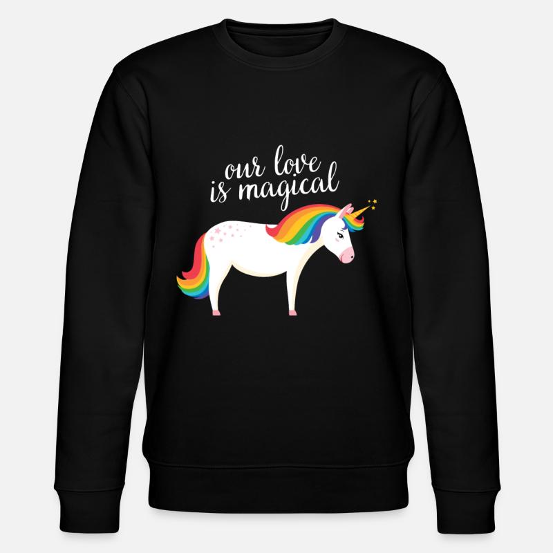 Our Love Is Magical - Stanley/Stella CHANGER Unisex Organic Sweatshirt - black