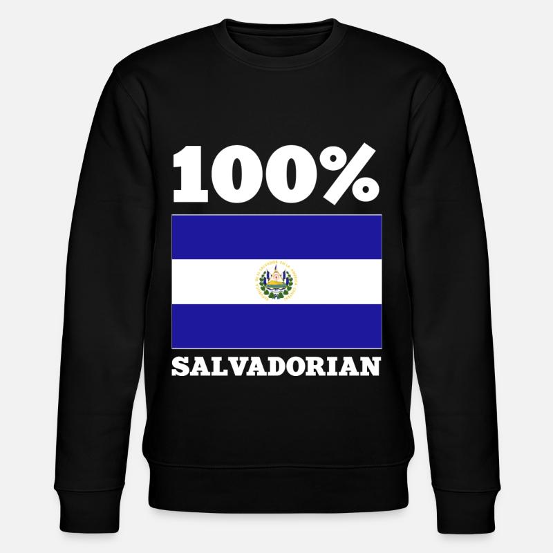 Drapeau du Salvador - Sweat bio CHANGER Stanley/Stella Unisexe - noir