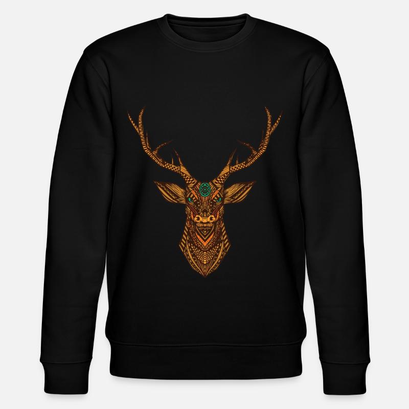 Bois de cerf - Sweat bio CHANGER Stanley/Stella Unisexe - noir