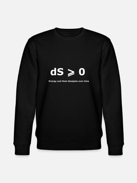 Second law of thermodynamics - Stanley/Stella CHANGER Unisex Organic Sweatshirt - black