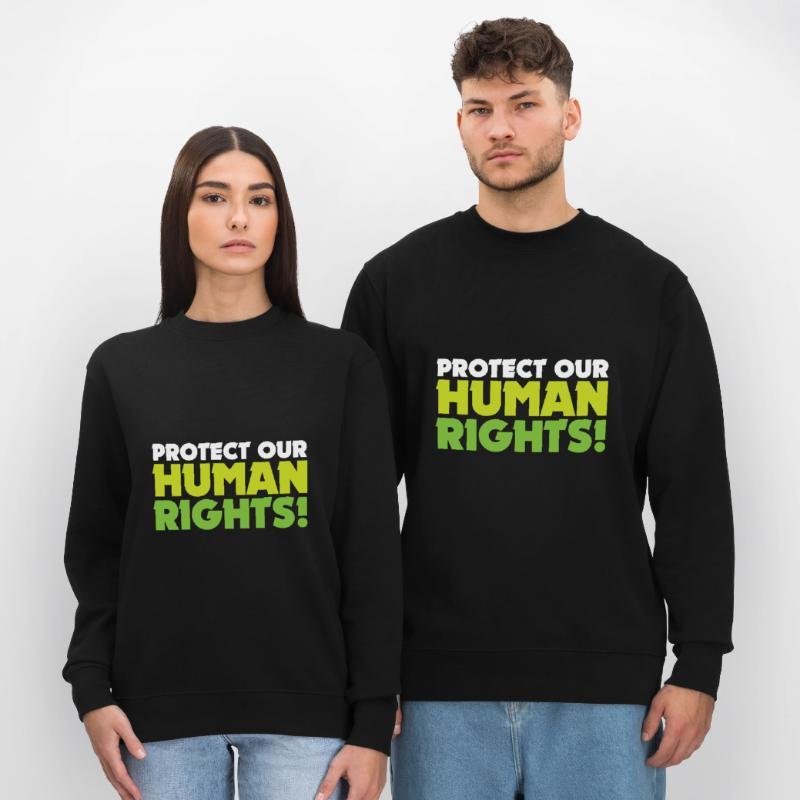 Human Rights Gift Demo Protest Stanley/Stella CHANGER Unisex Organic Sweatshirt