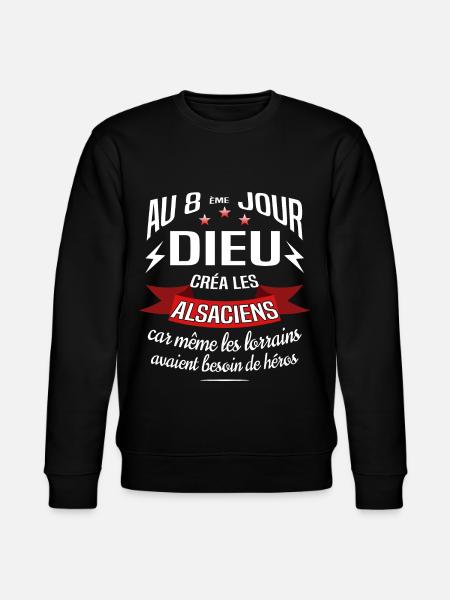 ALSACIENS Alsace - Sweat bio CHANGER Stanley/Stella Unisexe - noir