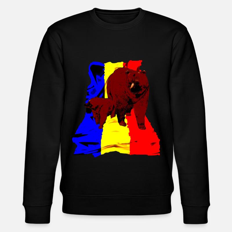 Roumanie - Sweat bio CHANGER Stanley/Stella Unisexe - noir