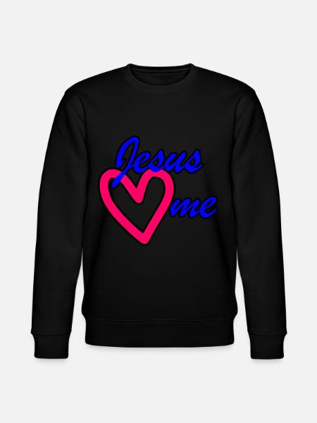 Jesus elsker mig Jesus elsker mig - Stanley/Stella økologisk unisex-sweatshirt CHANGER  - sort