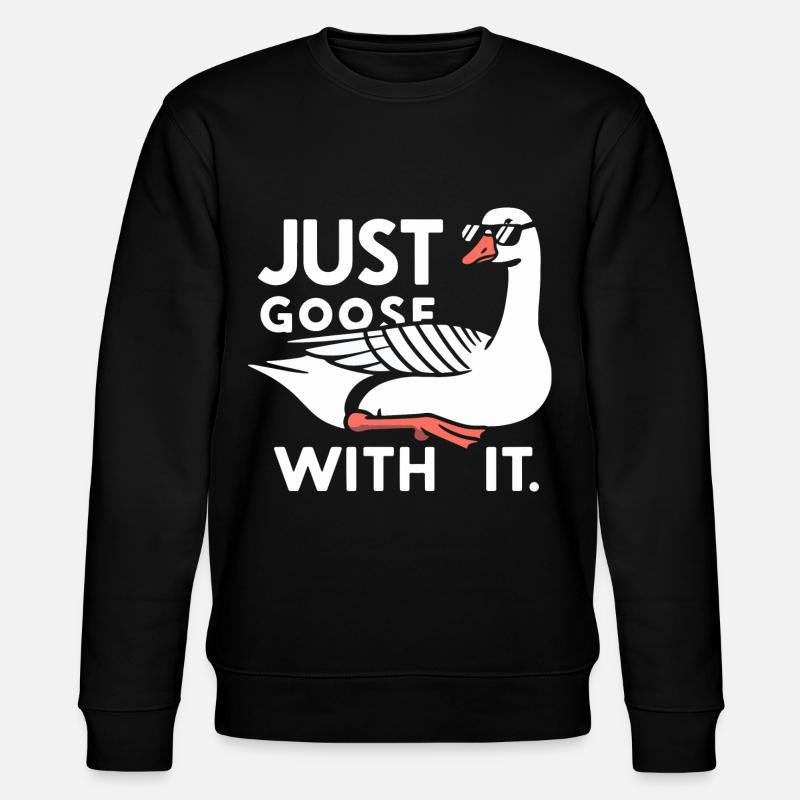 Chill Gans - Stanley/Stella Unisex Bio-Sweatshirt CHANGER  - Schwarz