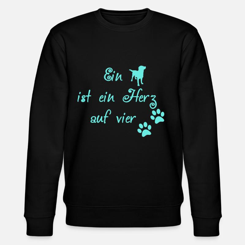 Chien disant turquoise - Sweat bio CHANGER Stanley/Stella Unisexe - noir