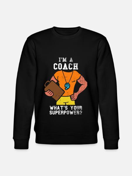 Coach coach - Stanley/Stella CHANGER Unisex Organic Sweatshirt - black
