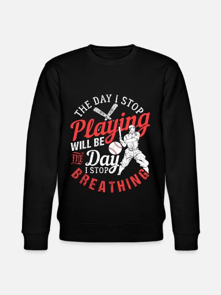 baseball - Stanley/Stella CHANGER Unisex Organic Sweatshirt - black