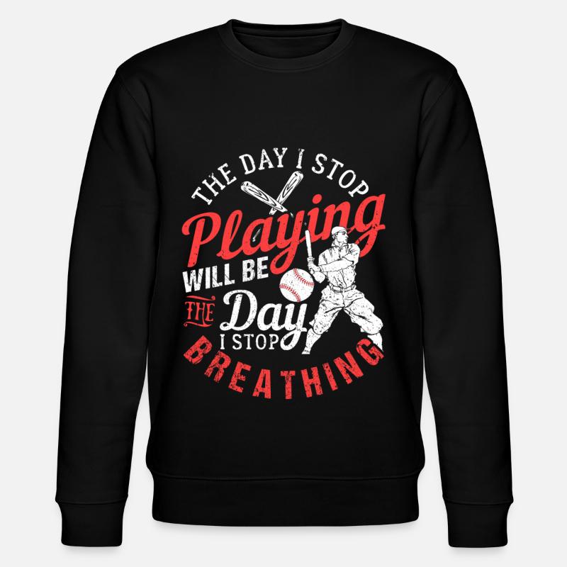 baseball - Stanley/Stella CHANGER Unisex Organic Sweatshirt - black