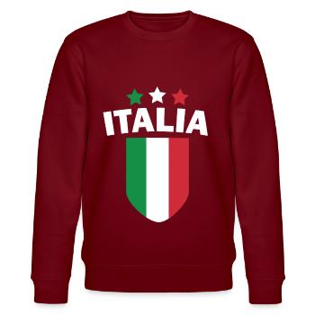 Italie Drapeau Italien Pays Nation Drôle - Sweat bio CHANGER Stanley/Stella Unisexe - bordeaux - Devant - Nik (191cm) & Marisol (170cm)