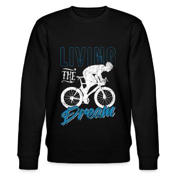 Radfahren Fahrradfahren - Stanley/Stella Unisex Bio-Sweatshirt CHANGER  - Schwarz - Vorne - Nik (191cm) & Marisol (170cm)