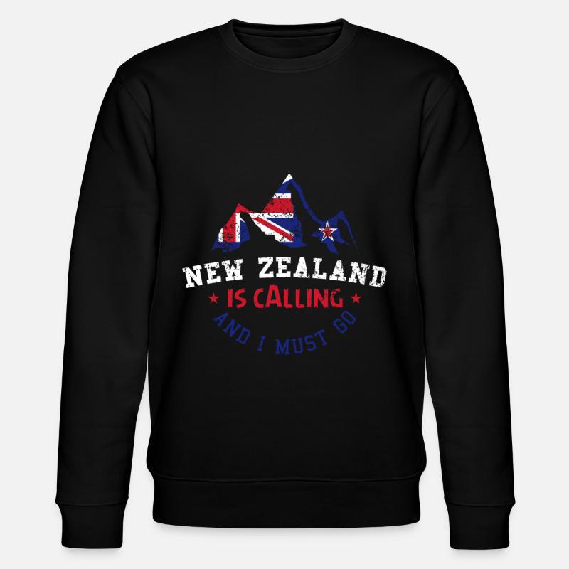 Neuseeland - Stanley/Stella Unisex Bio-Sweatshirt CHANGER  - Schwarz