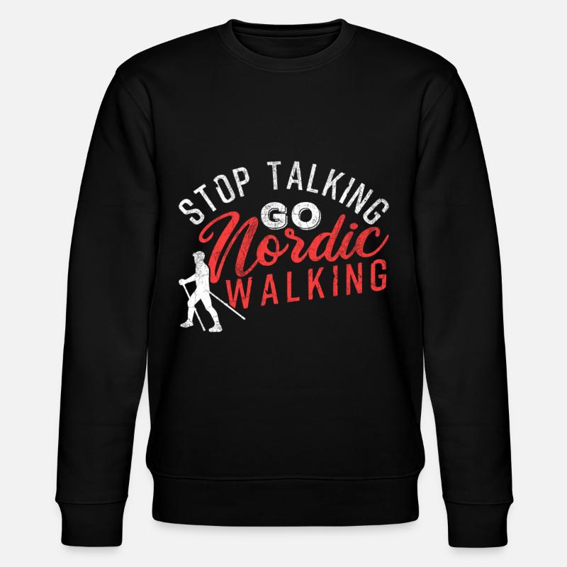 Nordic Walking - Stanley/Stella Unisex Bio-Sweatshirt CHANGER  - Schwarz