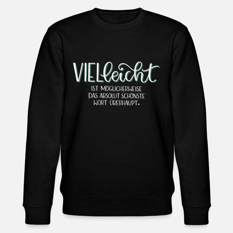 Vielleicht - Stanley/Stella Unisex Bio-Sweatshirt CHANGER  - Schwarz