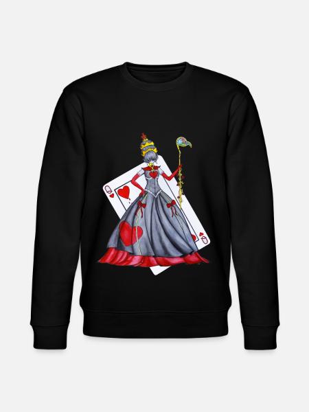 Queen of Hearts - Stanley/Stella CHANGER Unisex Organic Sweatshirt - black