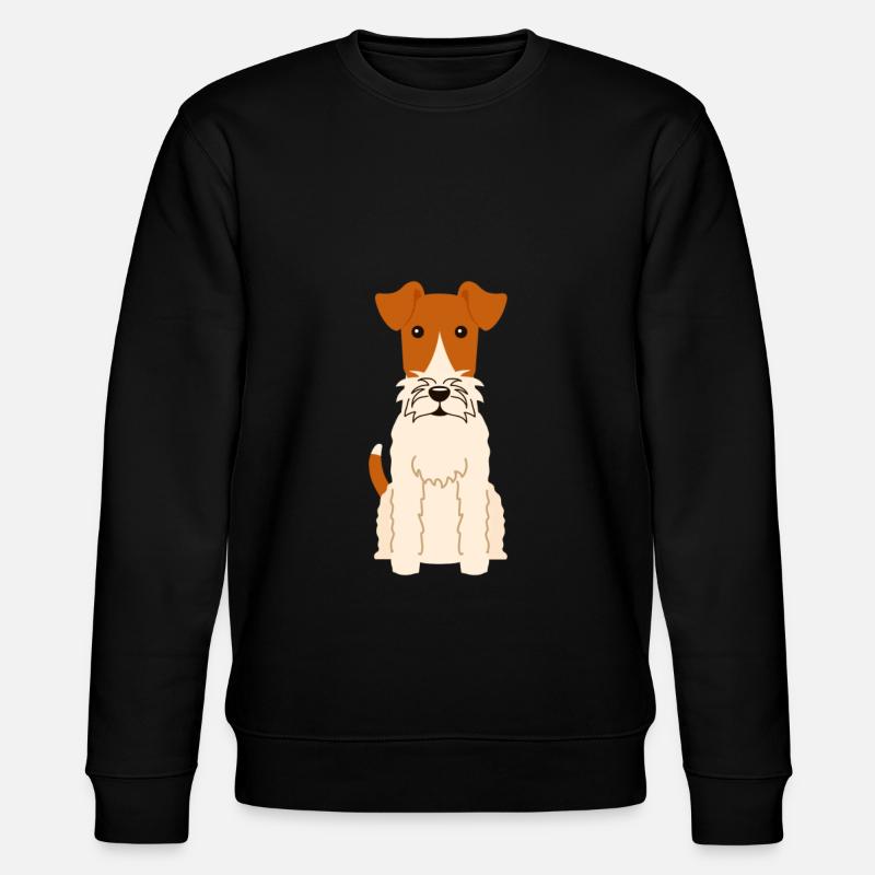 Wire Fox Terrier - Stanley/Stella Unisex Bio-Sweatshirt CHANGER  - Schwarz