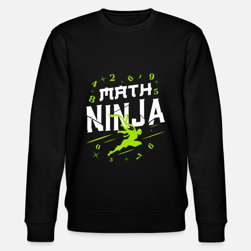 Math Ninja Math Kids Saying Jeu de Pun - Sweat bio CHANGER Stanley/Stella Unisexe - noir