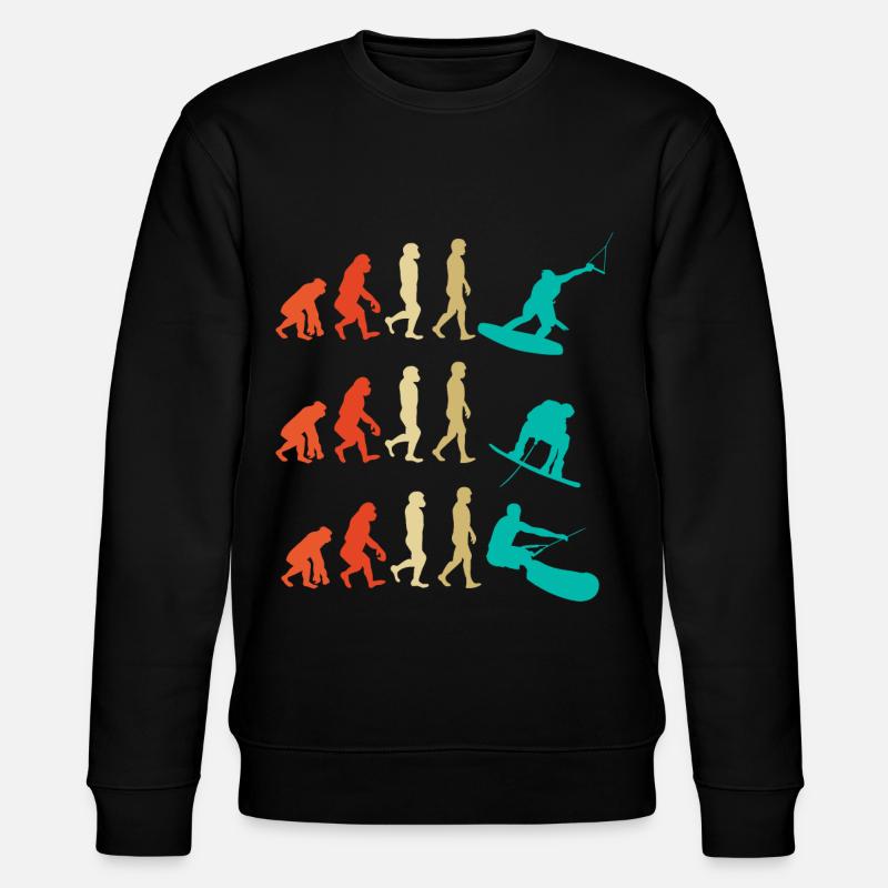 Cadeau d'évolution de wakeboard - Sweat bio CHANGER Stanley/Stella Unisexe - noir