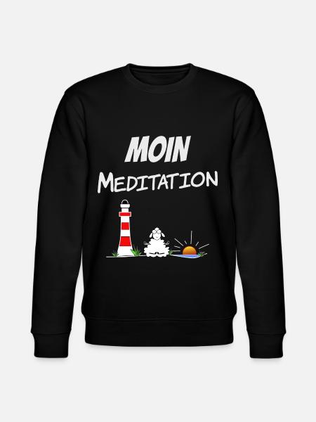 Moin Meditation - Stanley/Stella Unisex Bio-Sweatshirt CHANGER - Schwarz