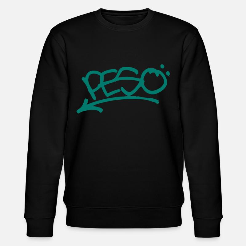 Graffiti Peso - Stanley/Stella Unisex Bio-Sweatshirt CHANGER  - Schwarz