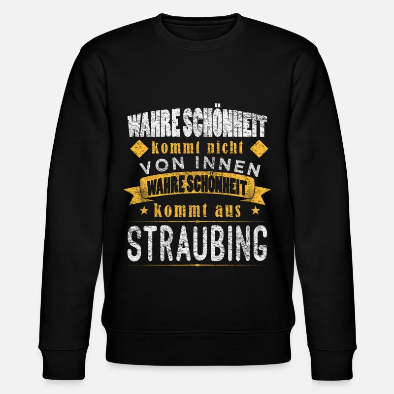 Straubing - Stanley/Stella Unisex Bio-Sweatshirt CHANGER  - Schwarz