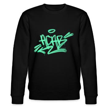 Acab Day Turquoise - Stanley/Stella CHANGER Unisex Organic Sweatshirt - black - Front - Nik (191cm) & Marisol (170cm)