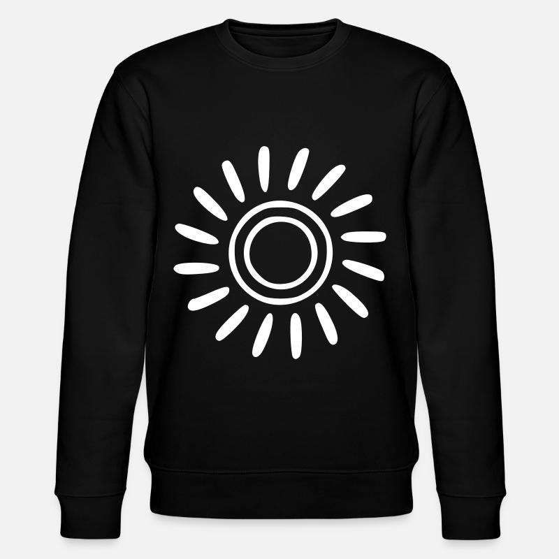 Soleil Dessin Nature Croquis Blanc - Sweat bio CHANGER Stanley/Stella Unisexe - noir