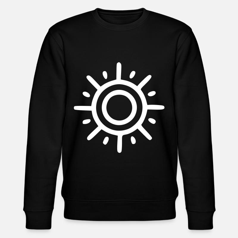 Soleil Dessin Nature Croquis Blanc - Sweat bio CHANGER Stanley/Stella Unisexe - noir