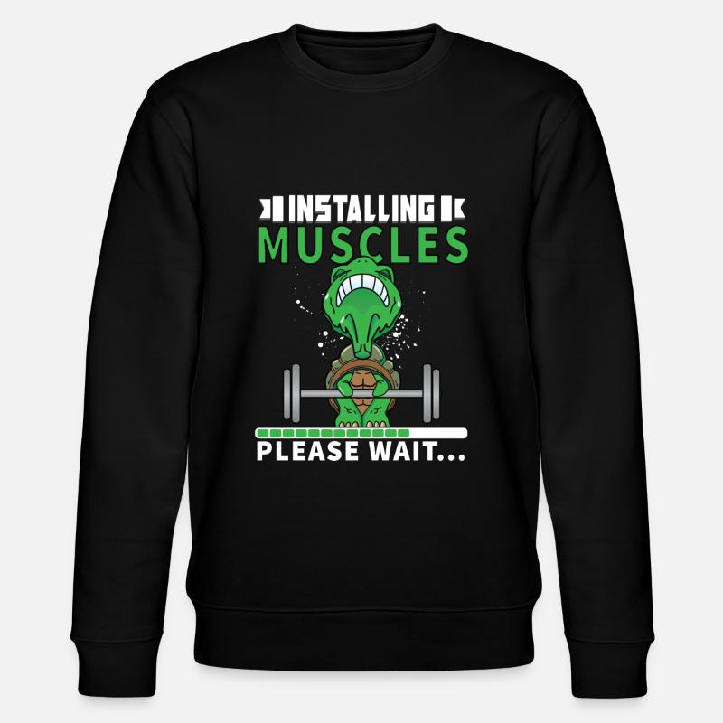 Muscle Training Training Cool Gift - Stanley/Stella CHANGER Unisex Organic Sweatshirt - black