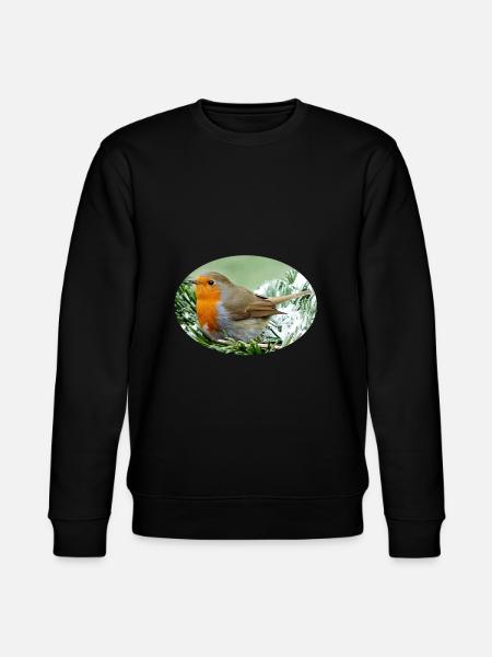 Rotkehlchen - Stanley/Stella Unisex Bio-Sweatshirt CHANGER - Schwarz