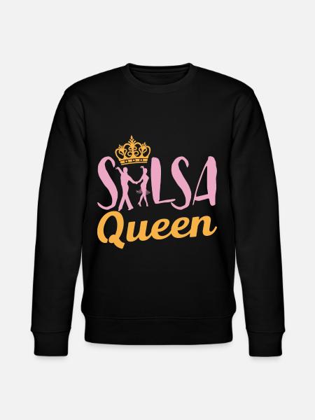 Salsa Dance Queen Cool Gift - Stanley/Stella CHANGER Unisex Organic Sweatshirt - black